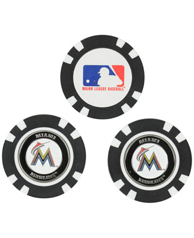 Team Golf Miami Marlins 3-Pack Poker Chip Golf Markers