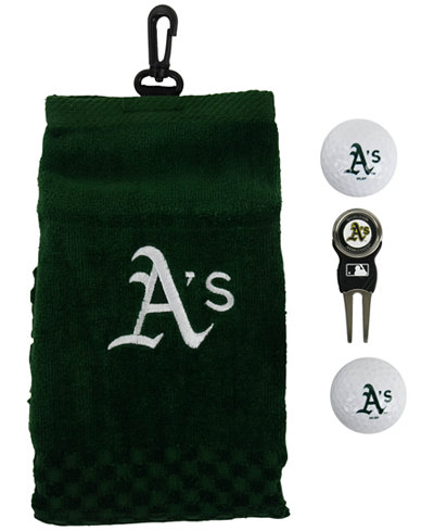 Team Golf Oakland Athletics Golf Towel Gift Set