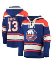 Fanatics Branded Men's Mathew Barzal Royal New York Islanders Team Authentic Stack Name and Number T-Shirt - Royal