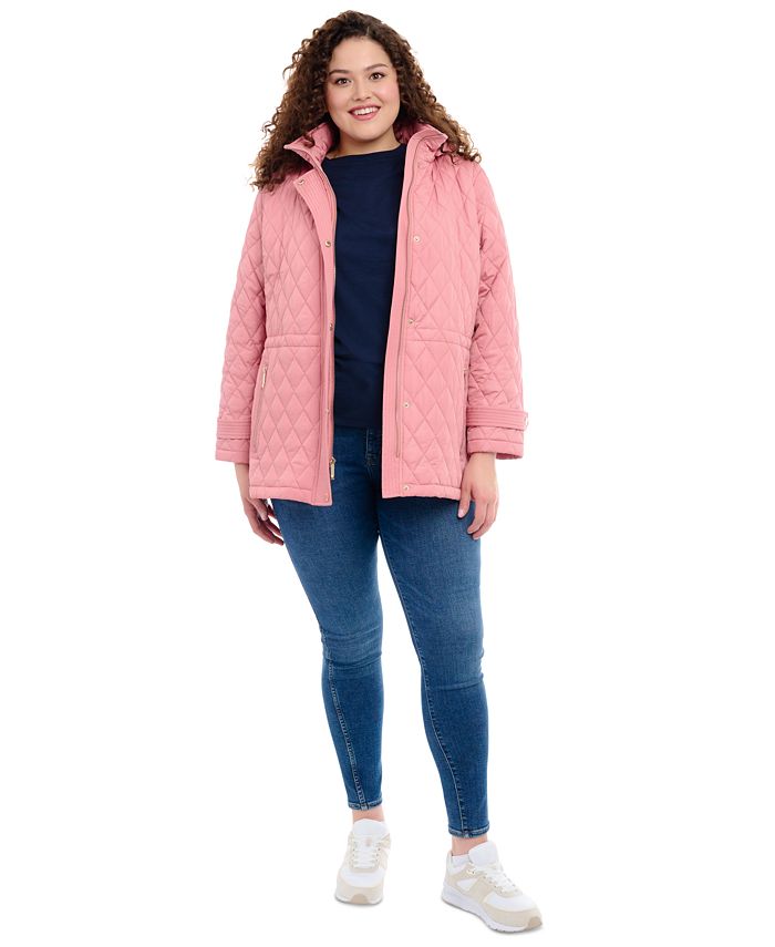Michael Kors Women's Plus Size Quilted Hooded Anorak Coat & Reviews - Coats  & Jackets - Women - Macy's