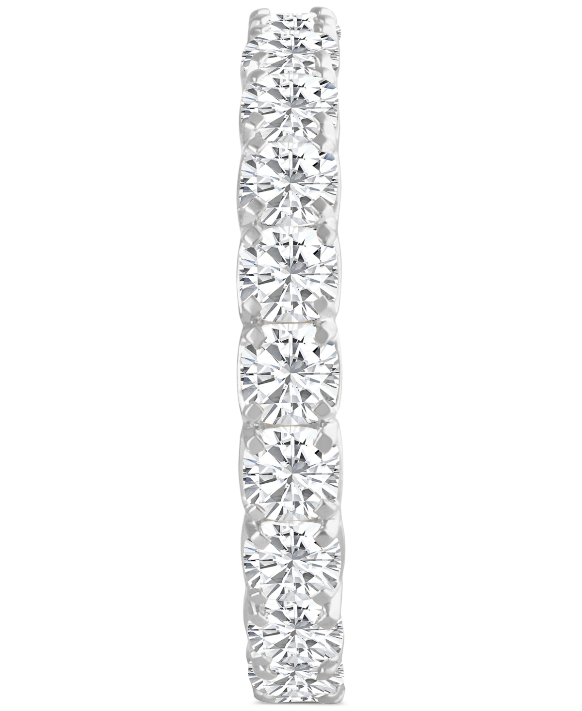 Badgley Mischka Certified Lab Grown Diamond Cushion-Cut Eternity Band (3 ct. t.w.) in 14k Gold
