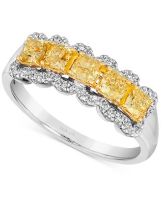 Le Vian - Sunny Yellow Diamond (7/8 ct. t.w.) & Vanilla Diamond (1/8 ct. t.w.) Ring in 14k Gold & Platinum