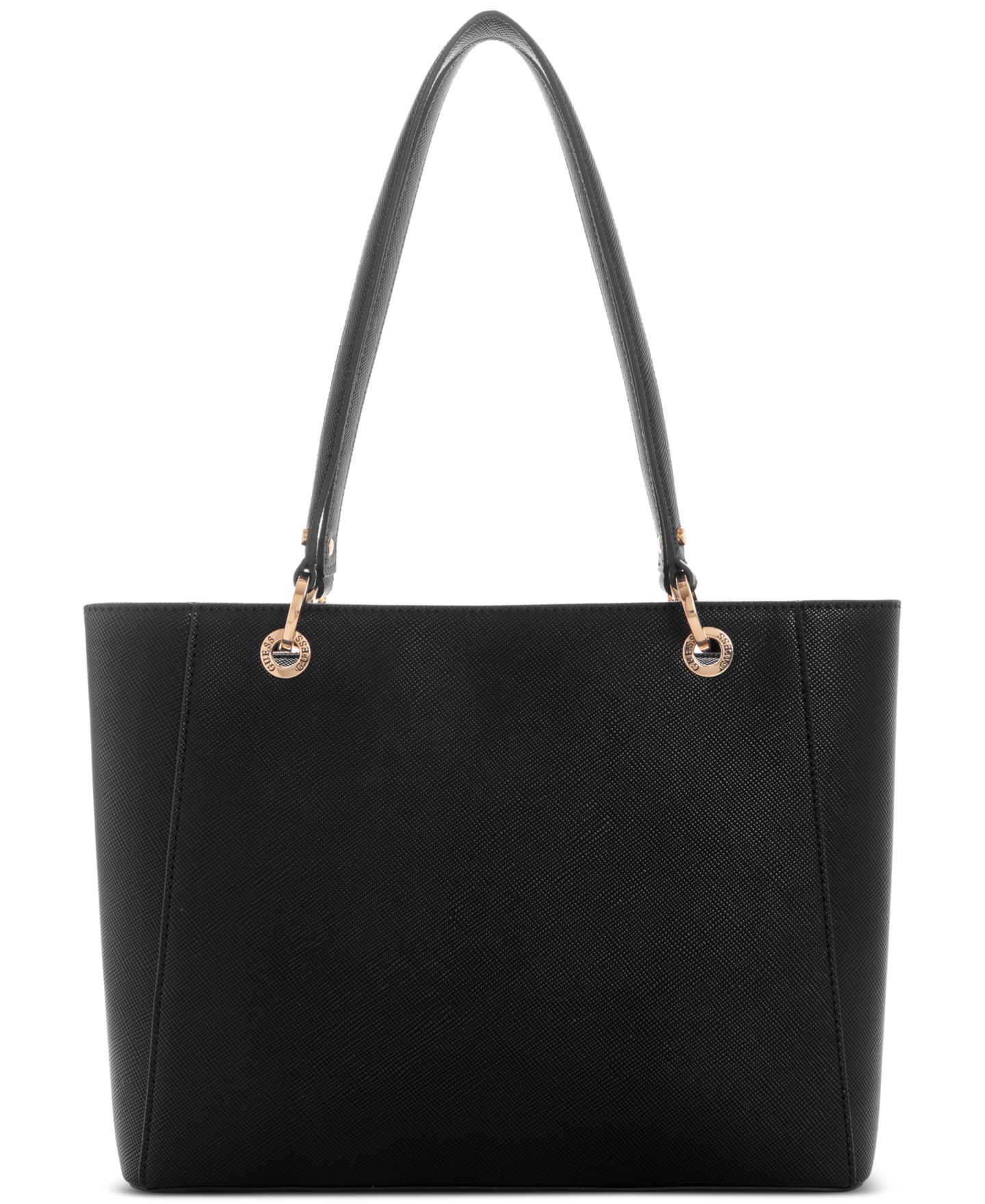 Женская сумка GUESS Noelle Double Compartment Top Zip Tote, цвет: Чёрный — фото 4