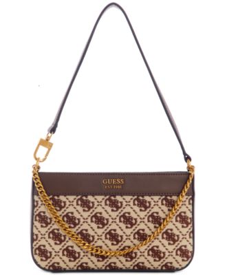 GUESS Katey Luxe Mini Top Zip Shoulder Bag, Merlot: Handbags