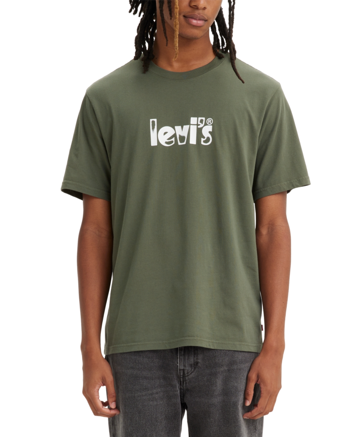 Levi's Relaxed Fit Short Sleeve T-Shirt - Men's - Vertical Caviar S