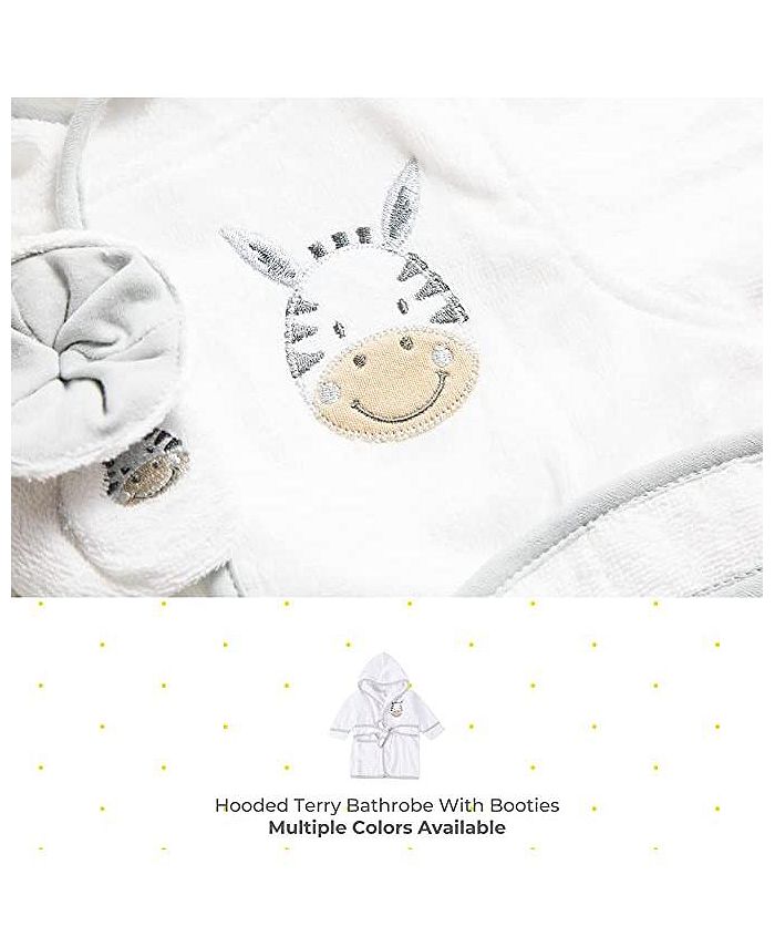Spasilk Baby Bathrobe Set with Hood and Booties, Soft Cotton Terry Macy's