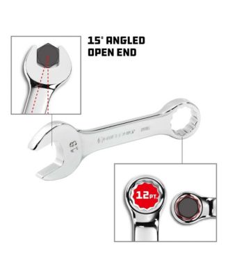 7 Piece Metric Stubby Combination Wrench Set