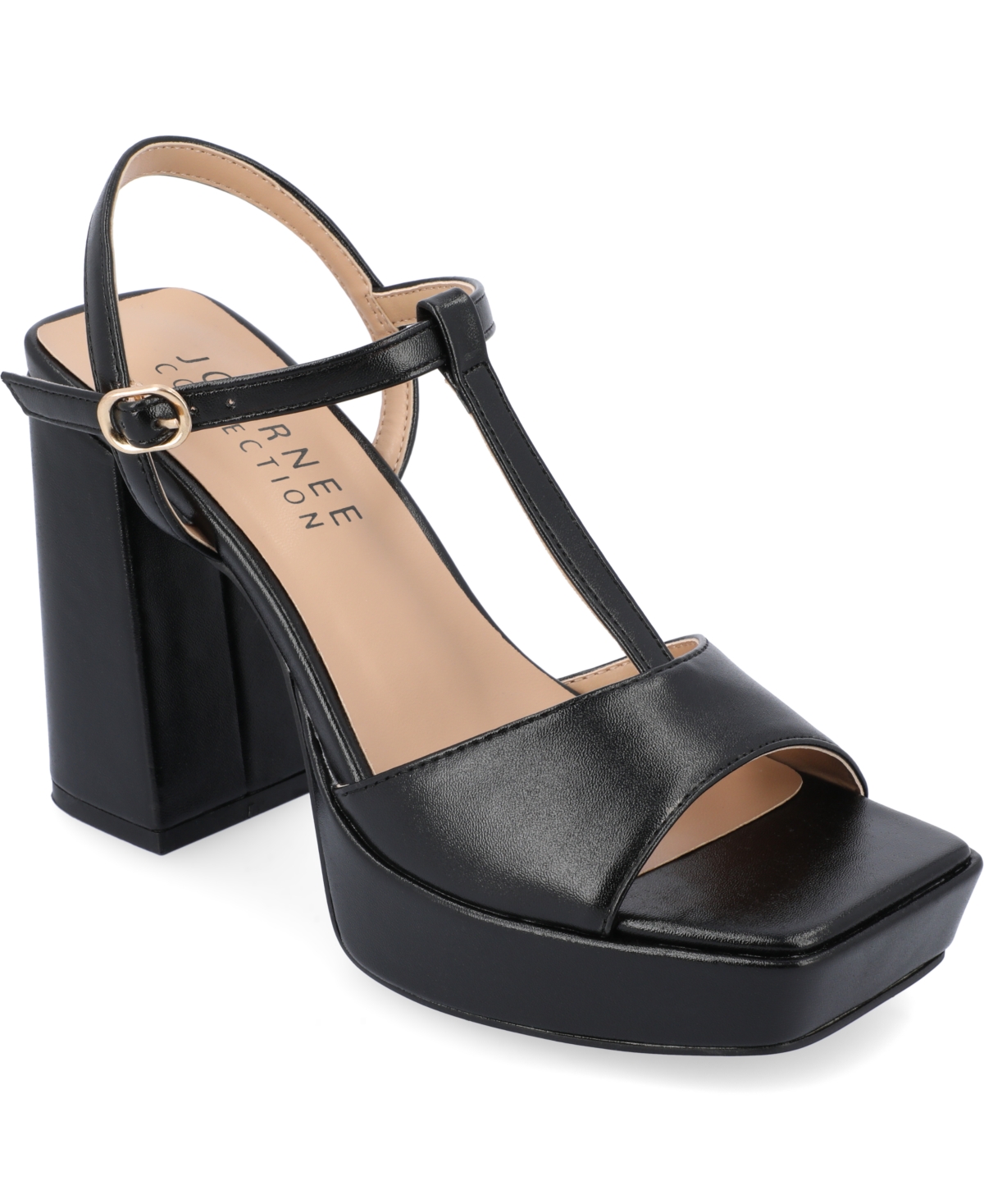 Journee Collection Collection Women's Parson Sandals In Black
