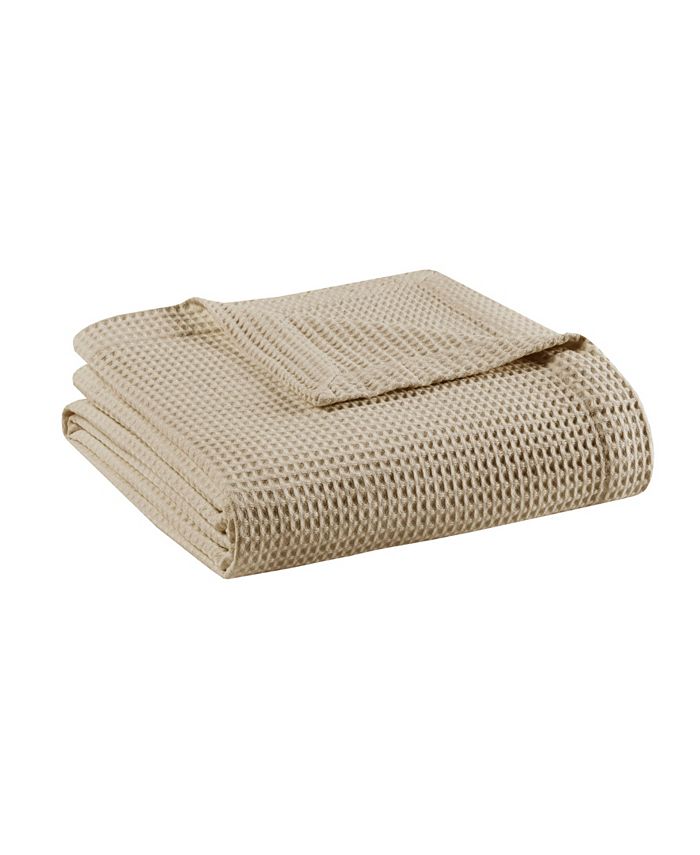 Beautyrest Waffle Weave Cotton Blanket, King Macy's