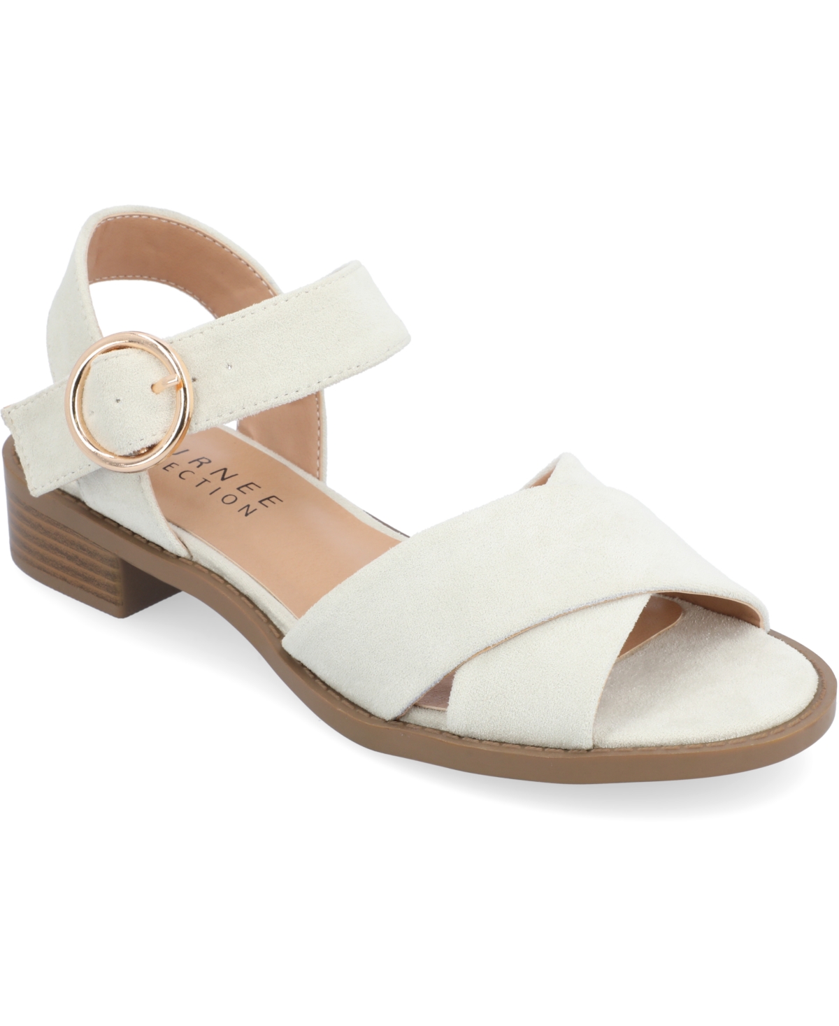 Journee Collection Cressida Sandal In Bone