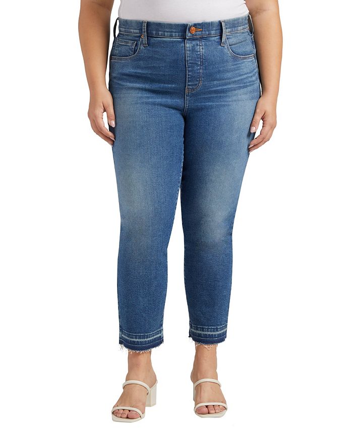 JAG Plus Size Valentina High Rise Straight Cropped Jeans Macy s