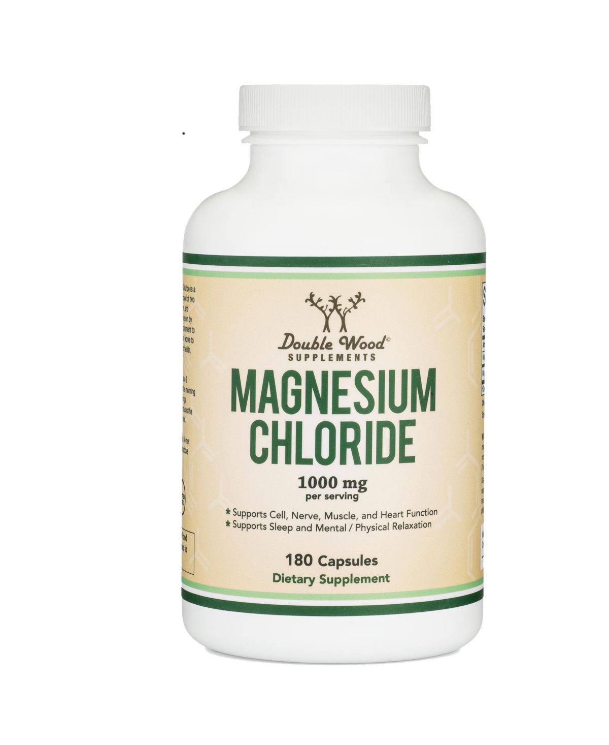 Magnesium Chloride - 180 capsules, 1000 mg servings