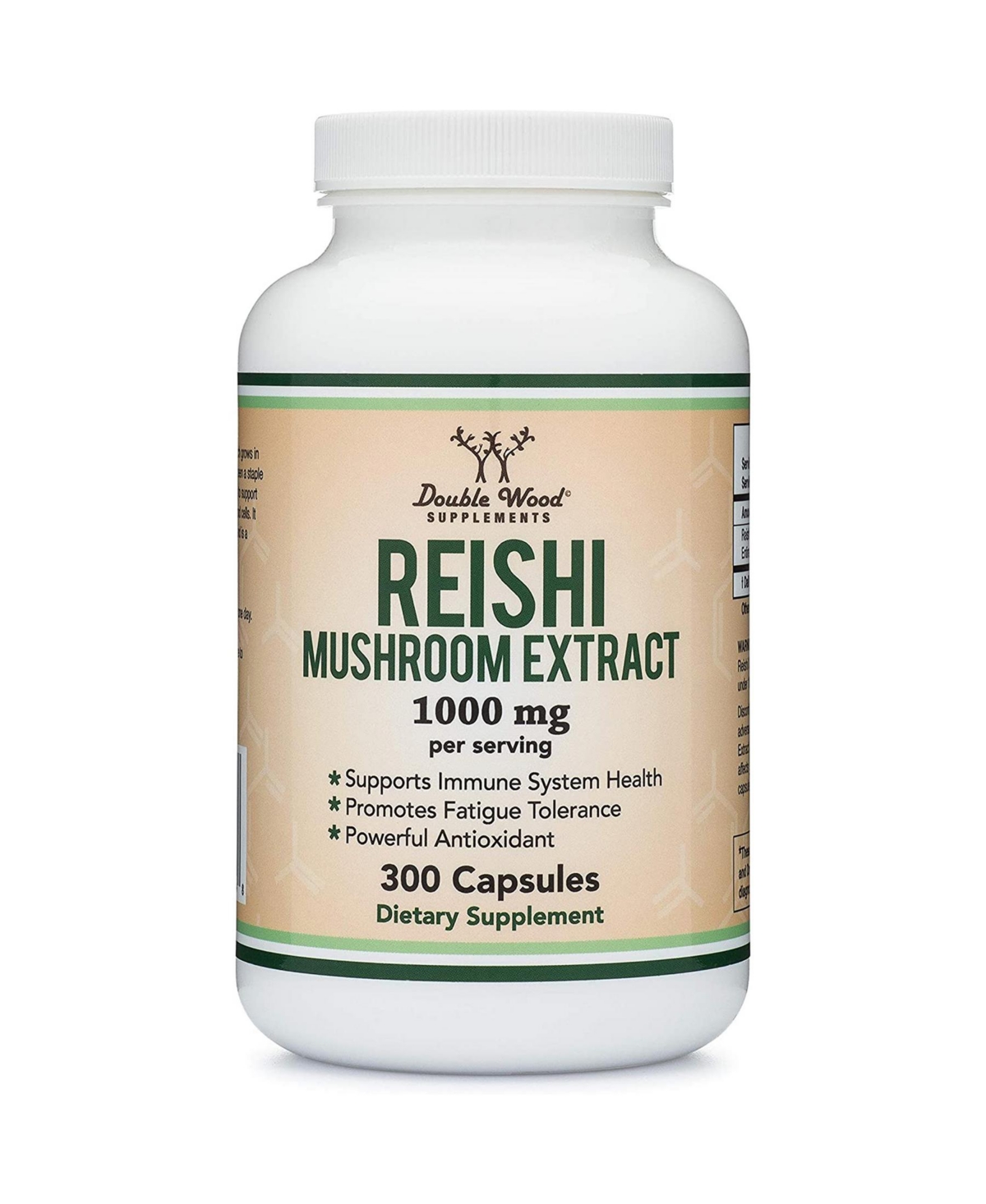 Reishi Mushroom - 300 capsules, 1000 mg servings