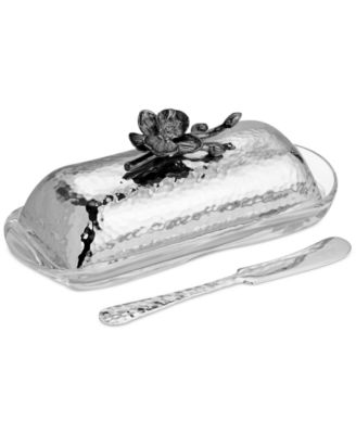 Michael Aram - Black Orchid Butter Dish with Knife