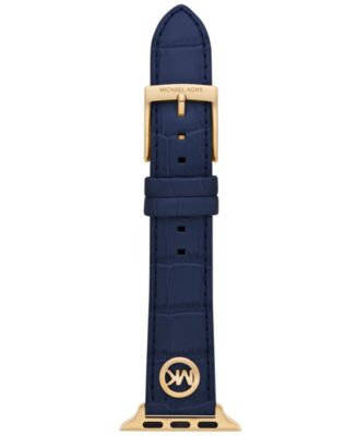 Michael Kors Leather shops Apple Watch Band 38mm / 40mm Navy Blue