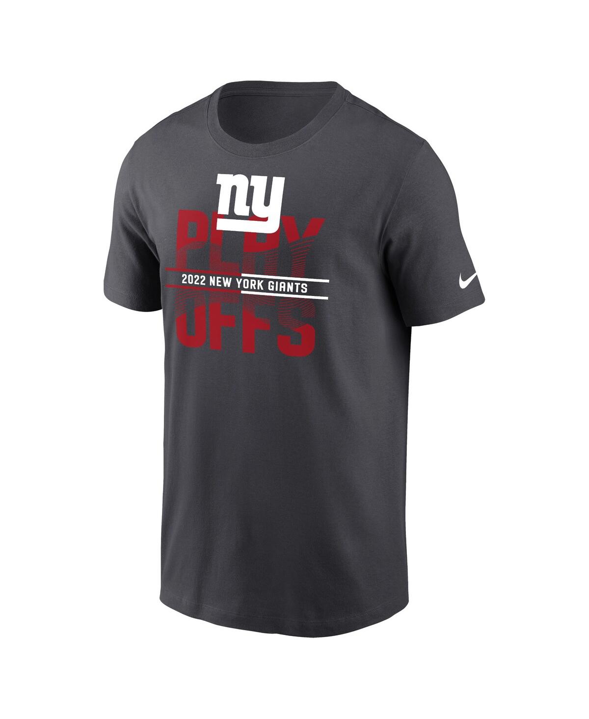 Men's NikeNew York Giants 2022 Nfl Playoffs Iconic T-shirt - Anthracite