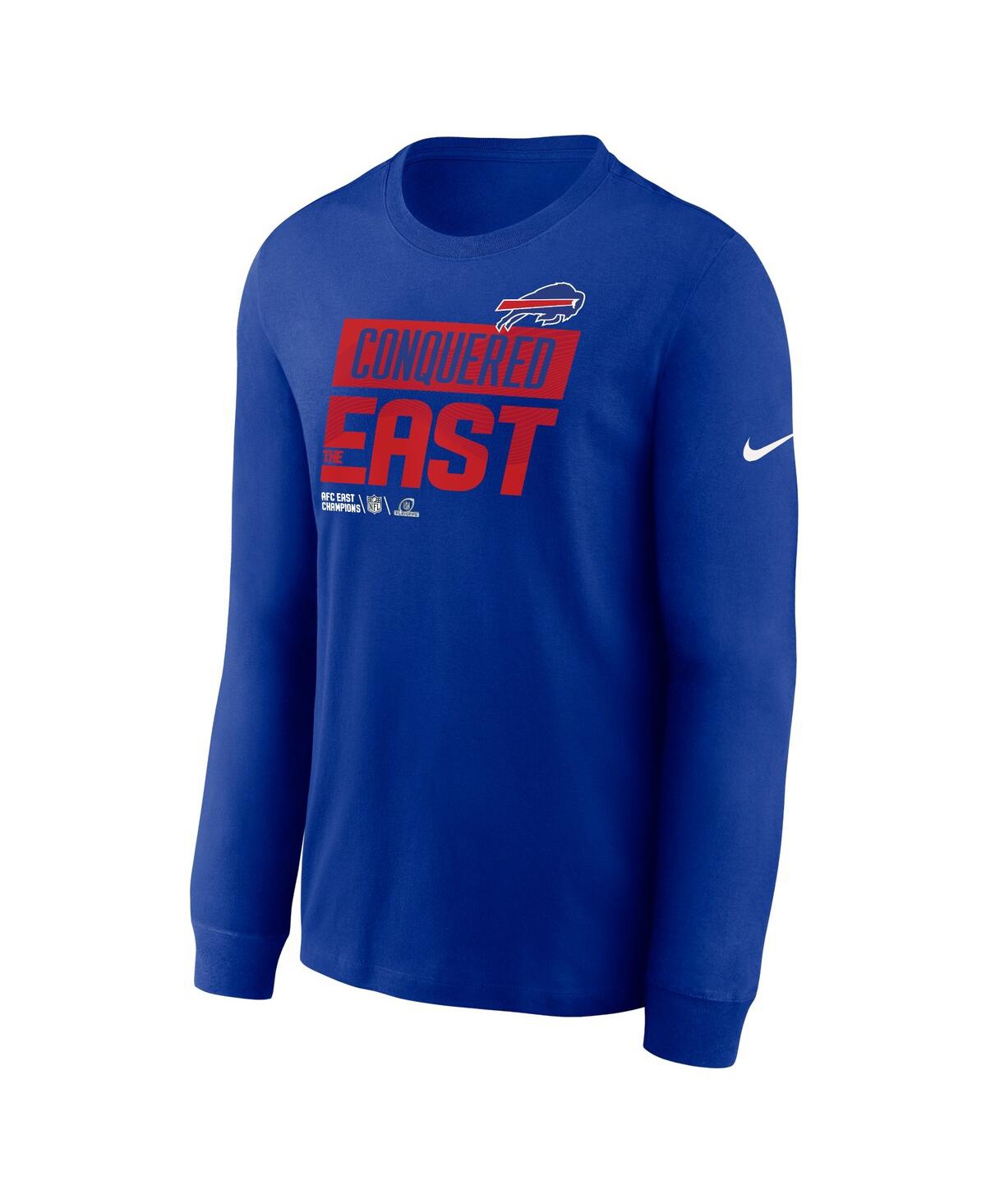 Men's NikeBuffalo Bills 2022 Afc East Division Champions Locker Room Trophy Collection Long Sleeve T-shirt - Royal