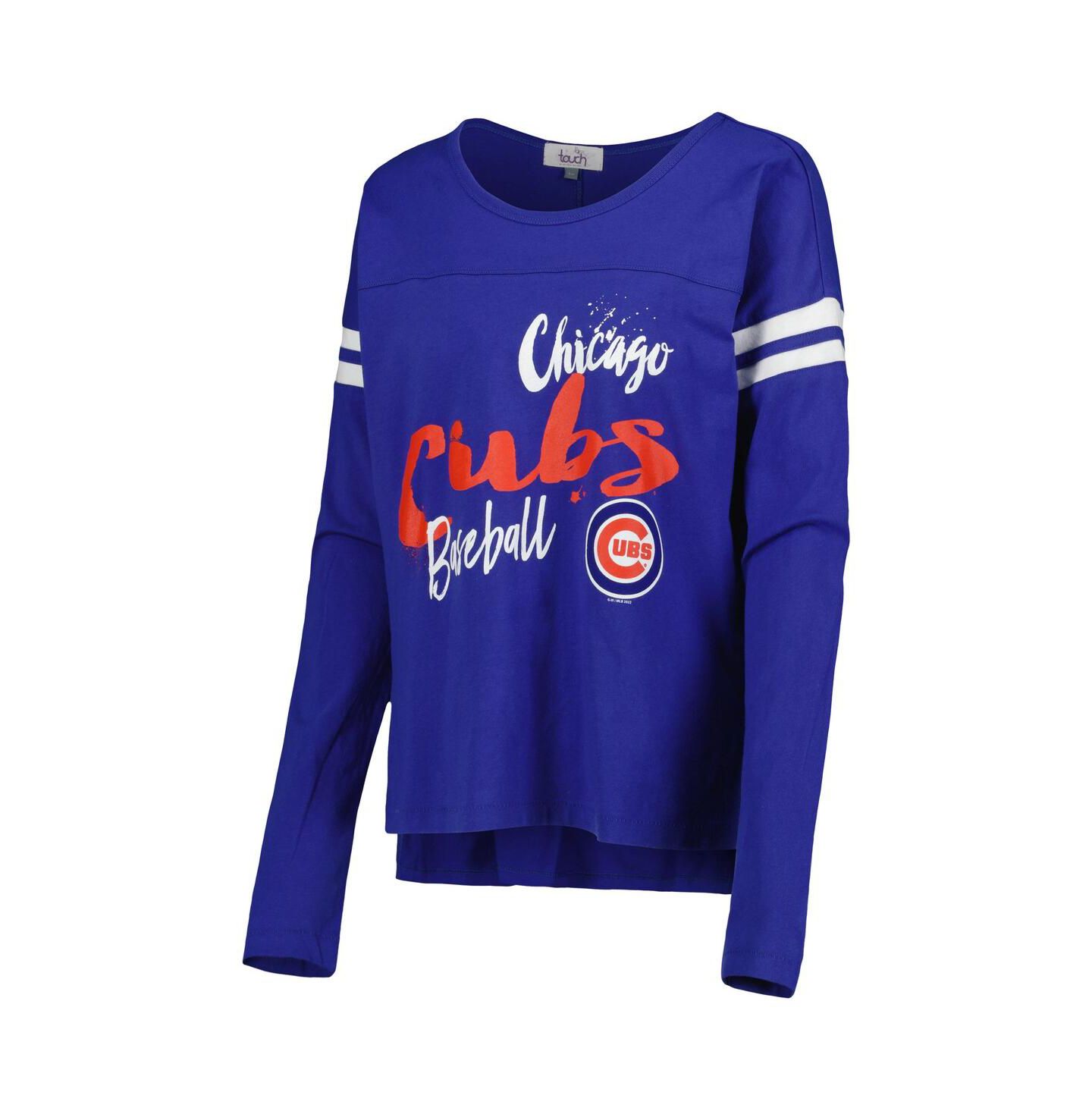 Женская футболка Touch Royal Chicago Cubs Free Agent Long Sleeve — фото 3