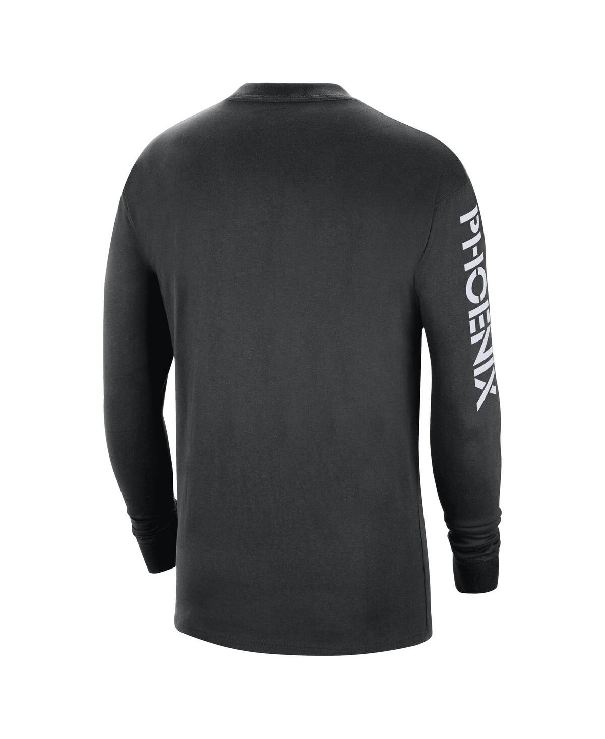 Jordan Men's  Black New York Knicks Courtside Max 90 Vintage-like Wash Statement Edition Long Sleeve In Black