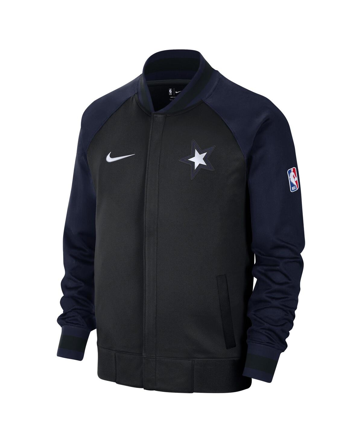 Shop Nike Men's  Black, Navy Orlando Magic 2022, 23 City Edition Showtime Thermaflex Full-zip Jacket In Black,navy