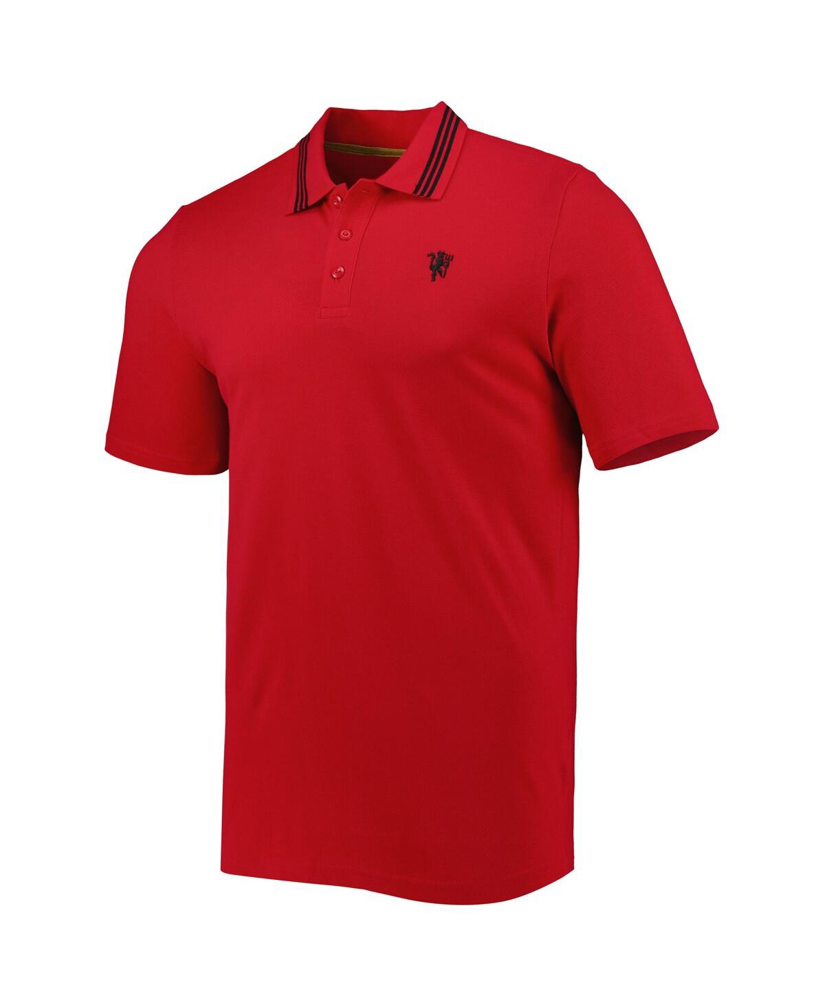 Shop Adidas Originals Men's Adidas Red Manchester United Club Polo Shirt