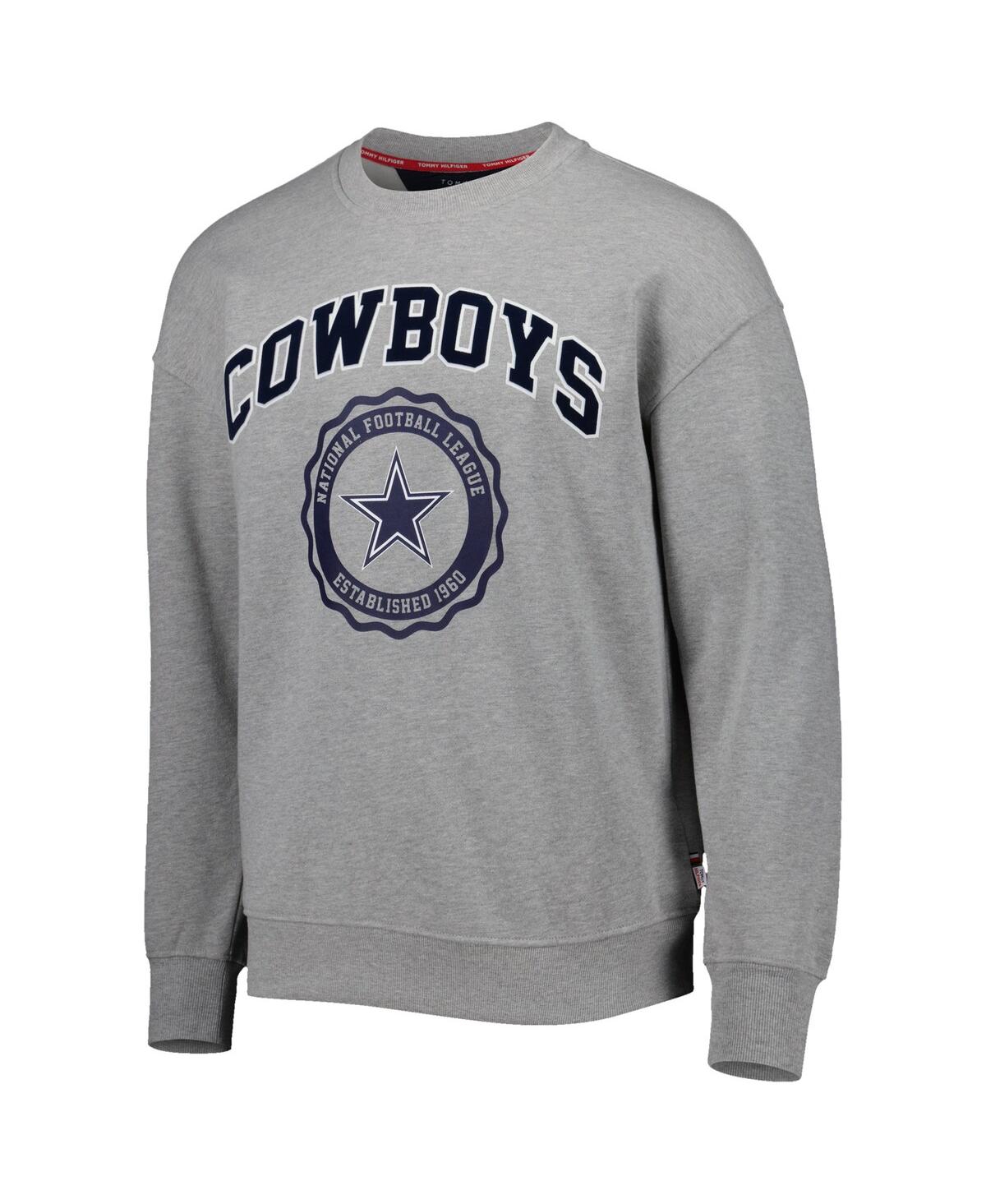 Shop Tommy Hilfiger Men's  Heather Gray Dallas Cowboys Ronald Crew Sweatshirt