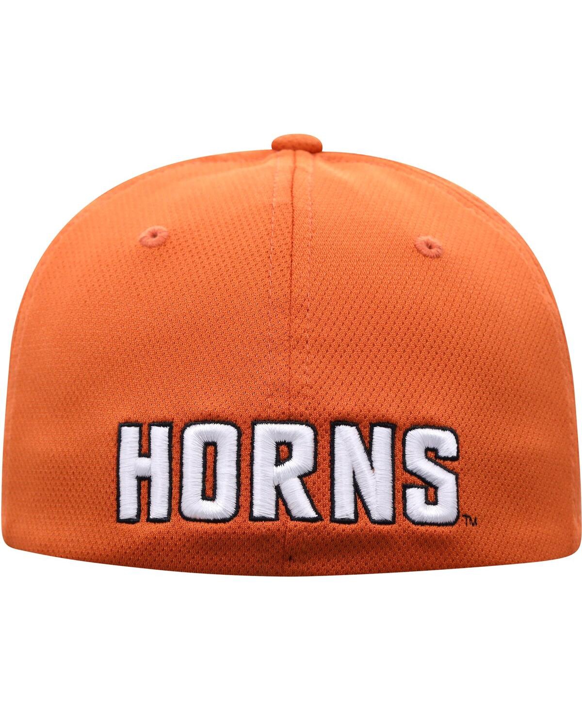 Top Of The World Men's  Texas Orange Texas Longhorns Reflex Logo Flex Hat In Texas Orange