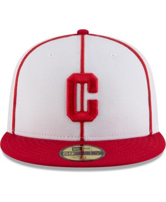 Men's White, Red Pittsburgh Crawfords Cooperstown Collection Turn Back The Clock 59FIFTY Fitted Hat