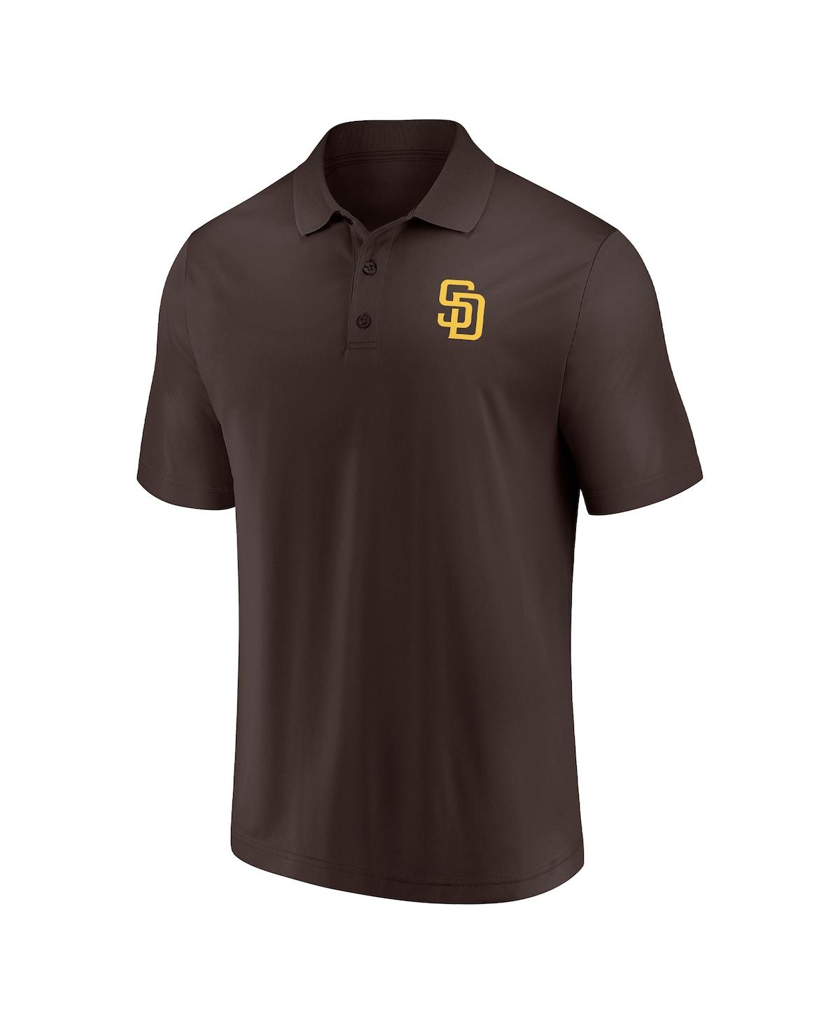 Fanatics Men's  Brown, White San Diego Padres Polo Shirt Combo Set In Brown,white