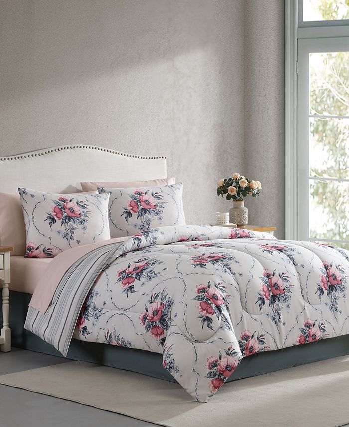 Hallmart Collectibles Tina Reversible 8Pc. Comforter Sets, Created for