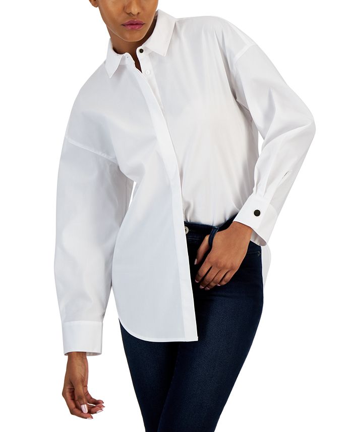 I.N.C. International Concepts Women s Long Sleeve Button Up Shirt