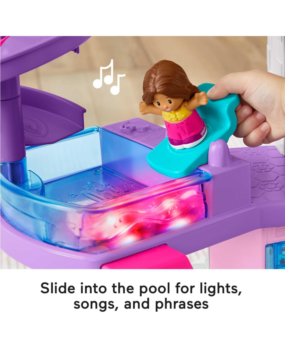Shop Fisher Price Little People Barbie Little Dreamhouse Toddler Playset, Lights In Multi