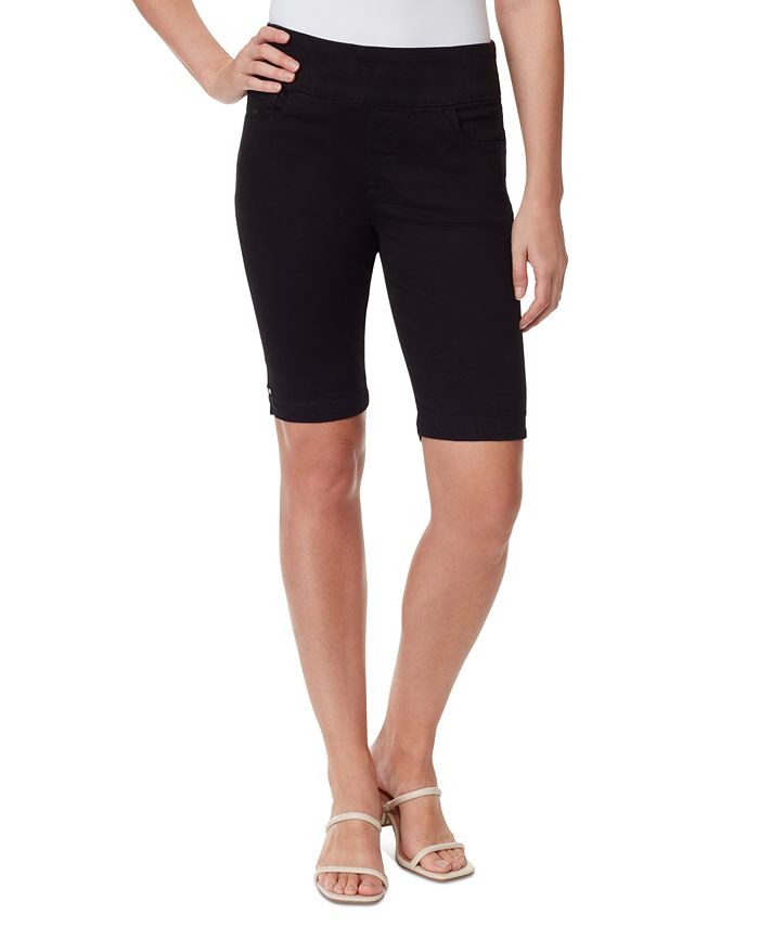Gloria Vanderbilt Women's HighRise 11" Pullon Bermuda Shorts Macy's