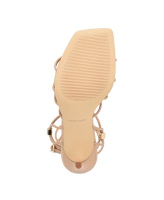 Women's Tenor Ankle Wrap Heeled Dress Sandals