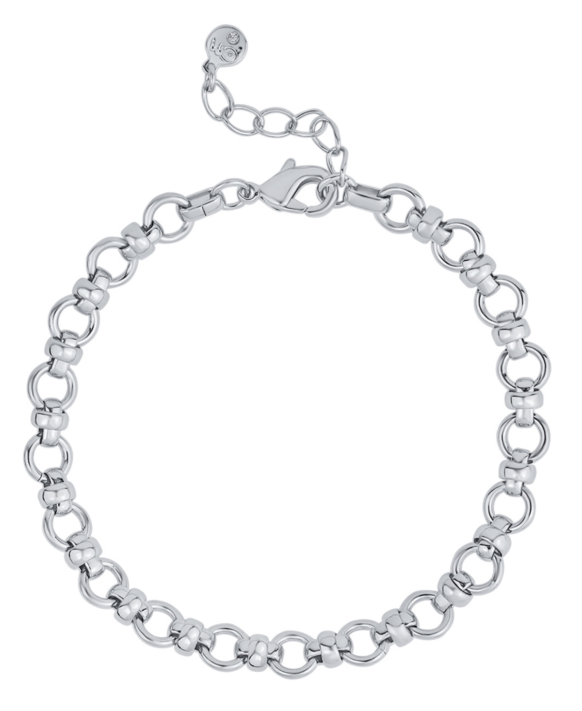 And Now This Fine Silver-plated Or 18k Gold-plated Circle Link Bracelet
