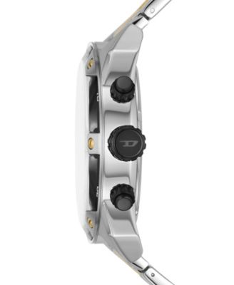 Men's Spiked Chronograph Two-Tone Stainless Steel Watch 49mm