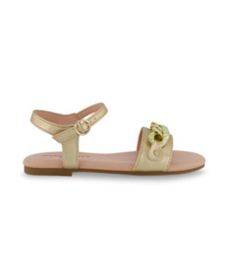 Little Girls Open Toe Flat Sandals