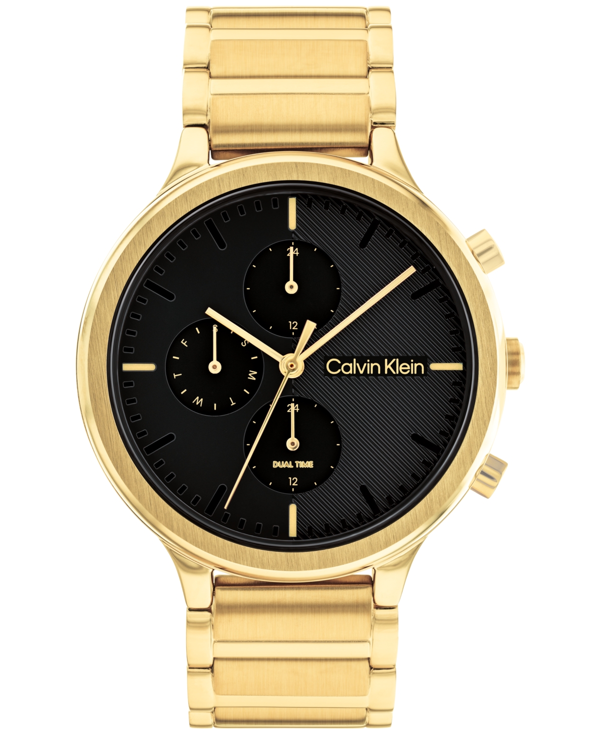 Calvin Klein Women's Multifunction Gold-tone Stainless Steel Bracelet Watch 38mm