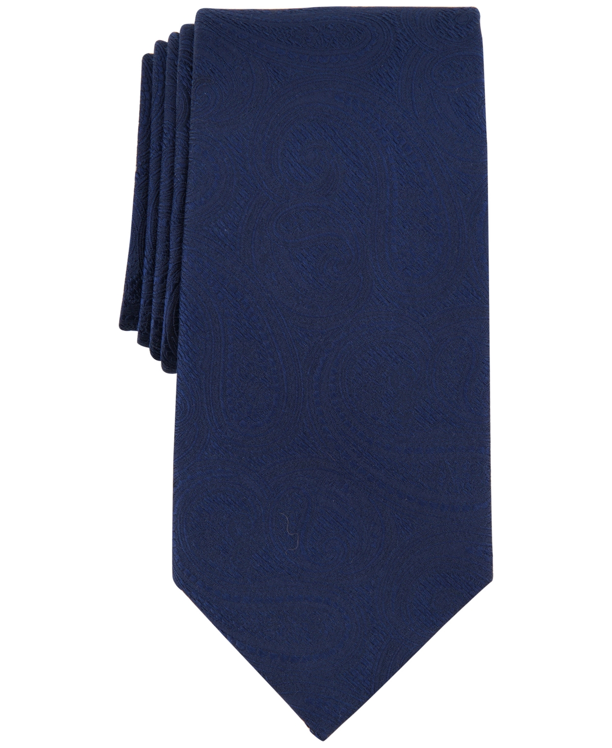 Michael Kors Men's Rich Texture Paisley Tie In Navy