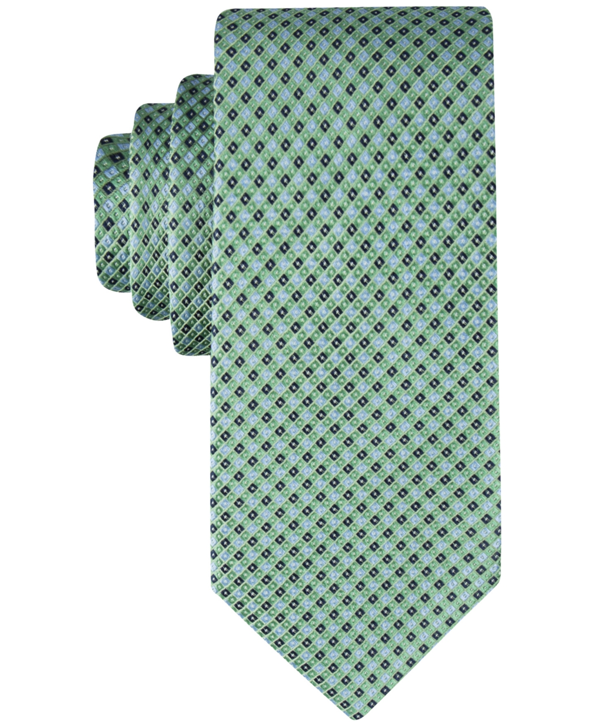 Tommy Hilfiger Men's Core Micro-dot Tie In Green