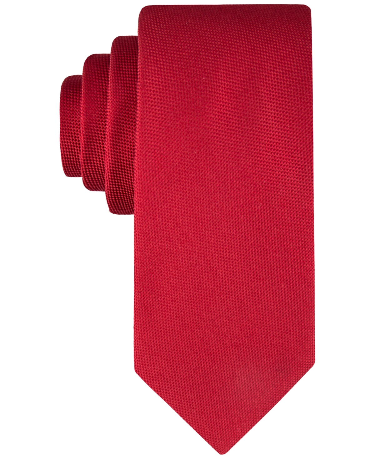 Tommy Hilfiger Men's Oxford Solid Tie In Red