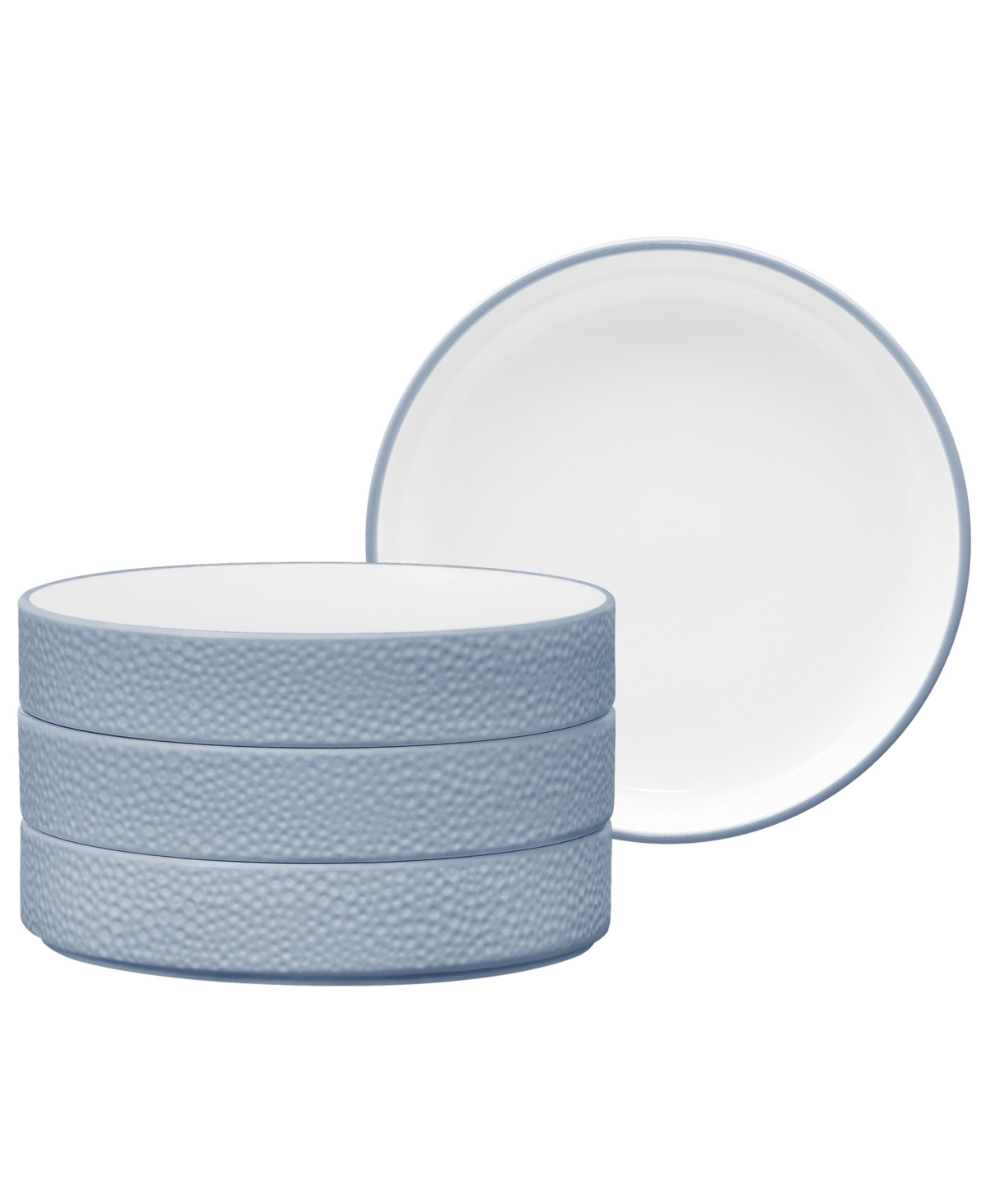 Noritake Colortex Stone Stax Deep Plates, Set Of 4