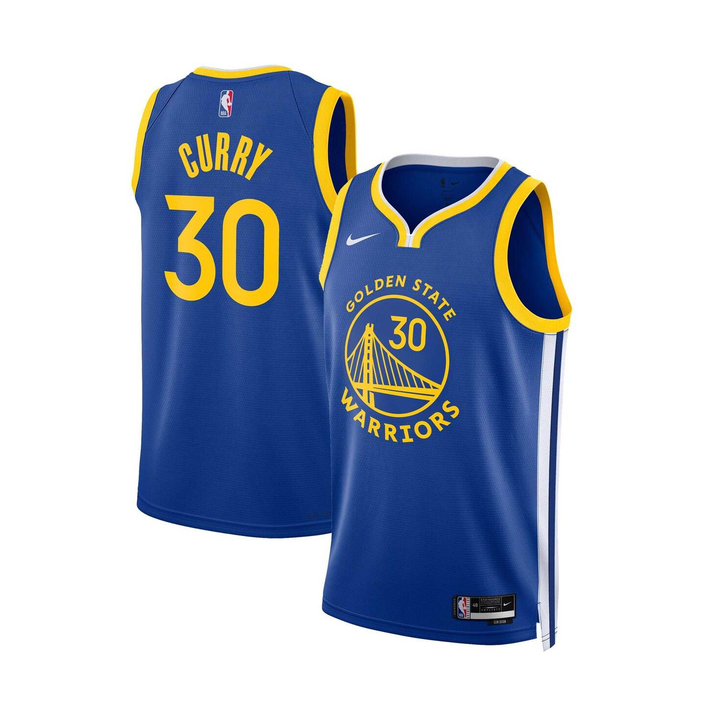 Топ Nike Stephen Curry Golden State Warriors Swingman Jersey, цвет: Королевский синий — фото 1