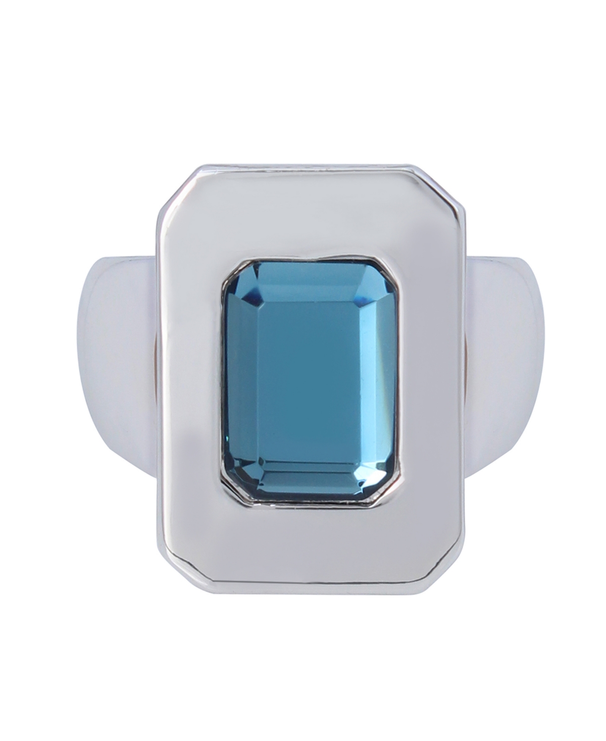 Robert Lee Morris Soho Faux Stone Cocktail Ring In Blue