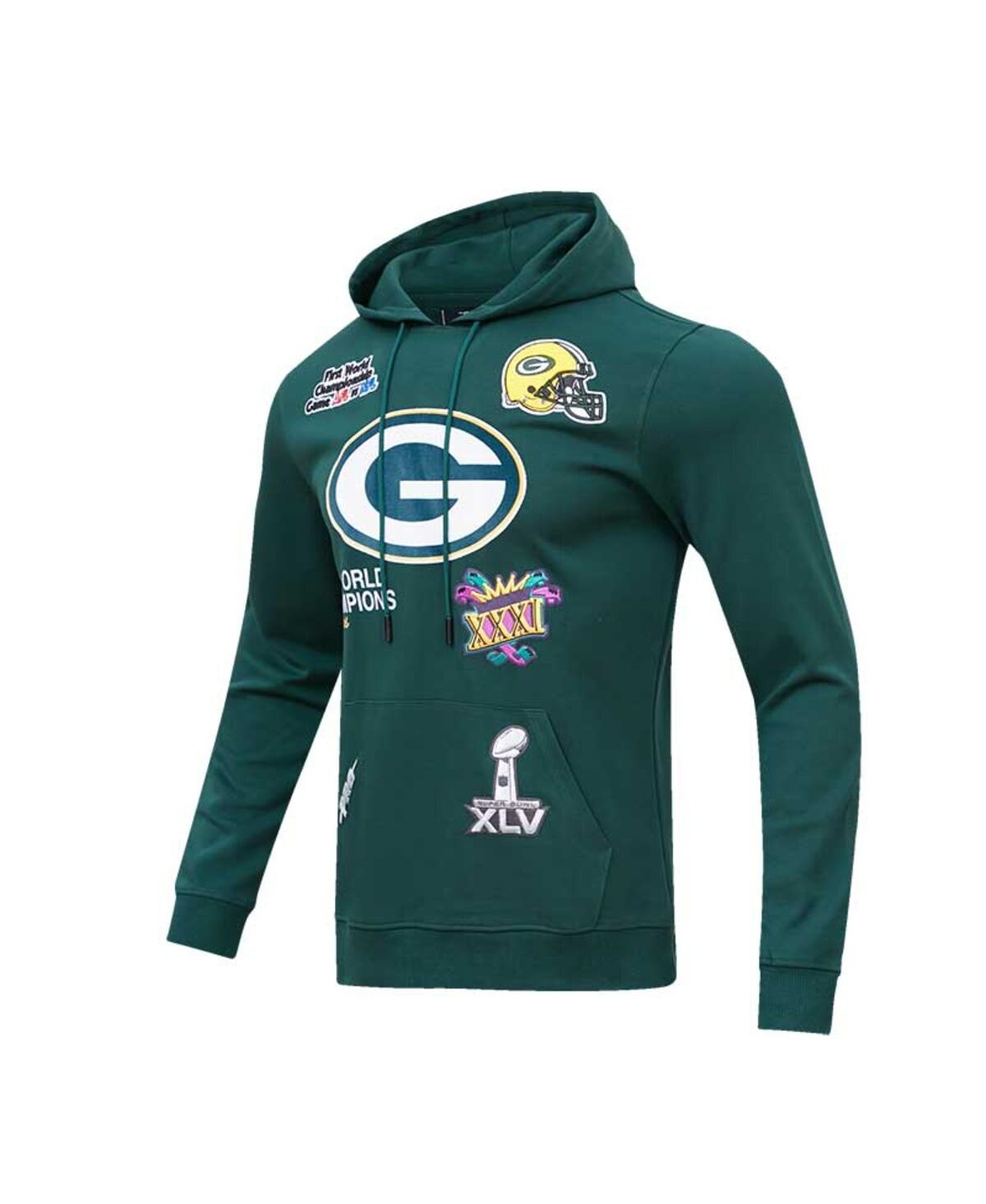 Shop Pro Standard Men's  Green Green Bay Packers 4x Super Bowl Champions Pullover Hoodie