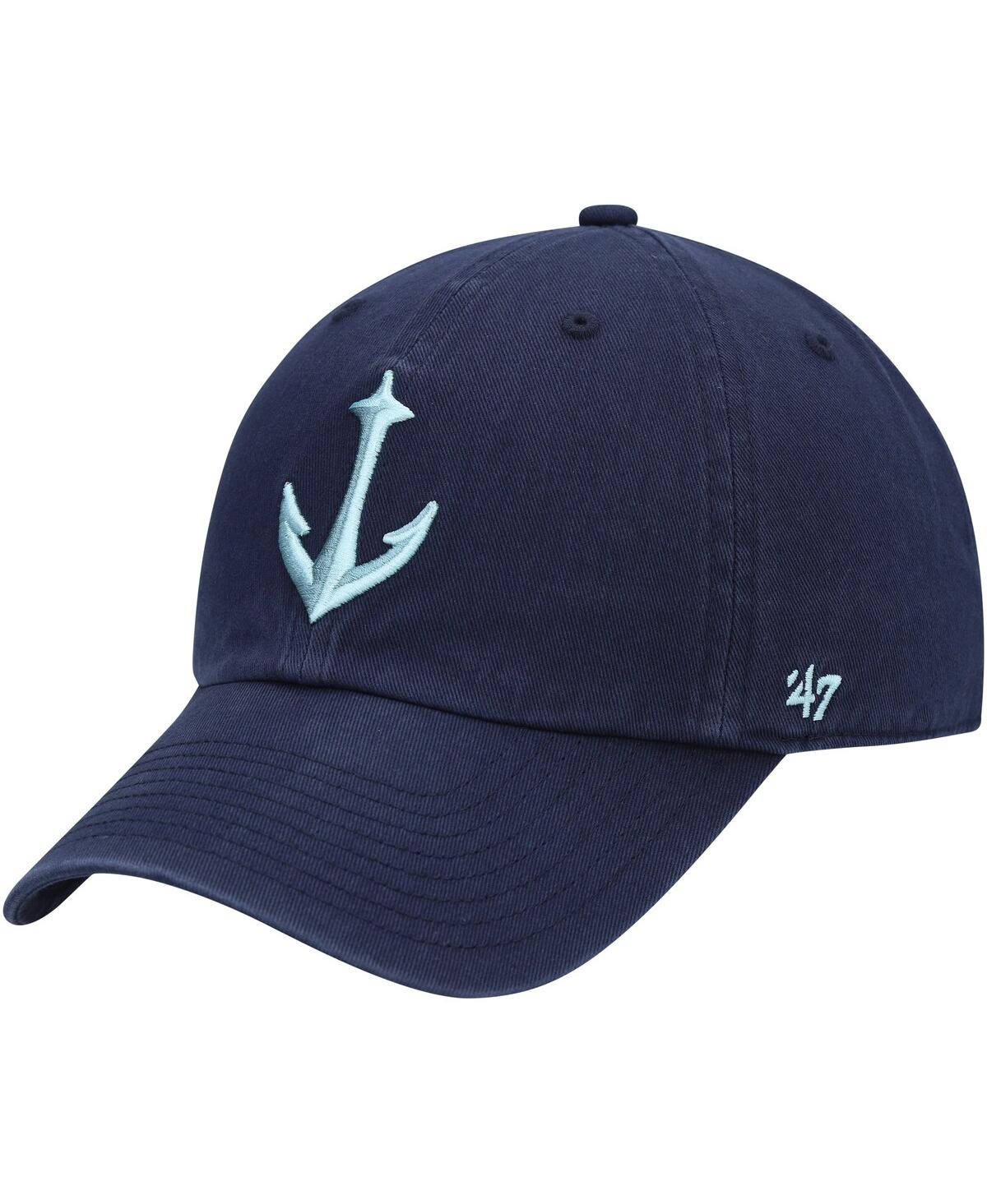 47 Brand Men's Deep Sea Blue Seattle Kraken Clean Up Adjustable Hat In Deep Sea Blue