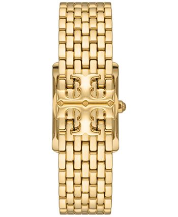 Tory Burch Women's Eleanor Gold-Tone Stainless Steel Bracelet Watch ...
