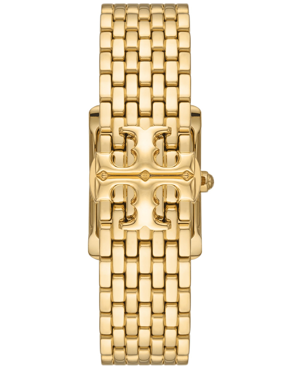 Shop Tory Burch Women's Eleanor Gold-tone Stainless Steel Bracelet Watch 34mm