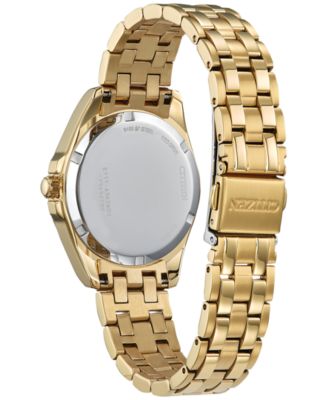 Eco-Drive Women's Peyten Gold-Tone Stainless Steel Bracelet Watch 33mm