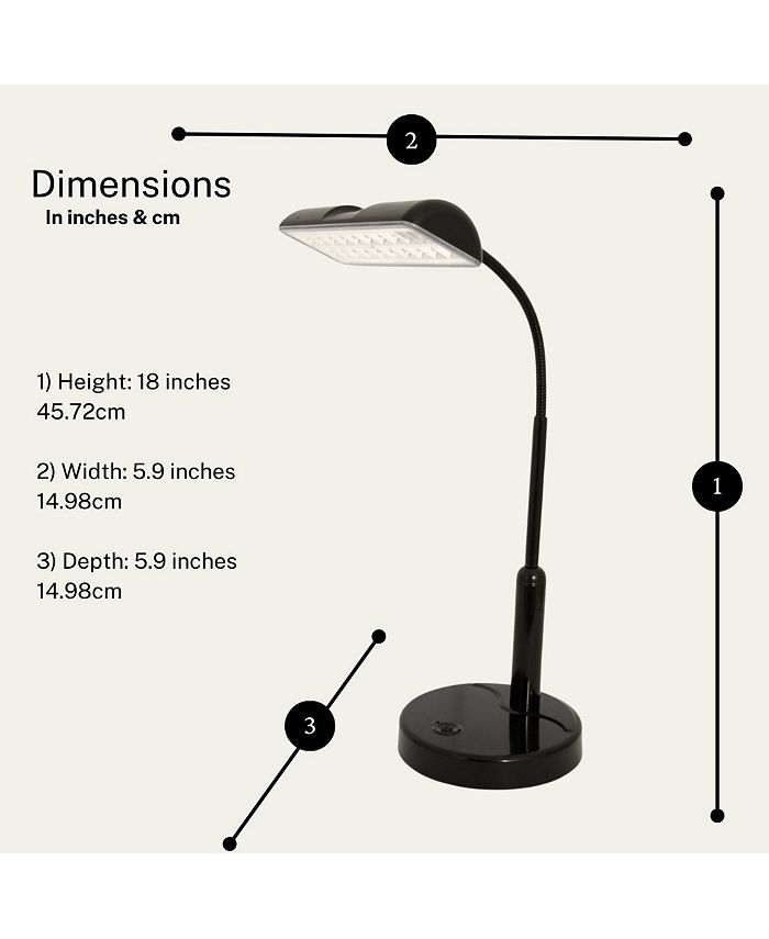 LIGHTACCENTS Light Accents Battery Powered Desk Lamp Super Bright LED's